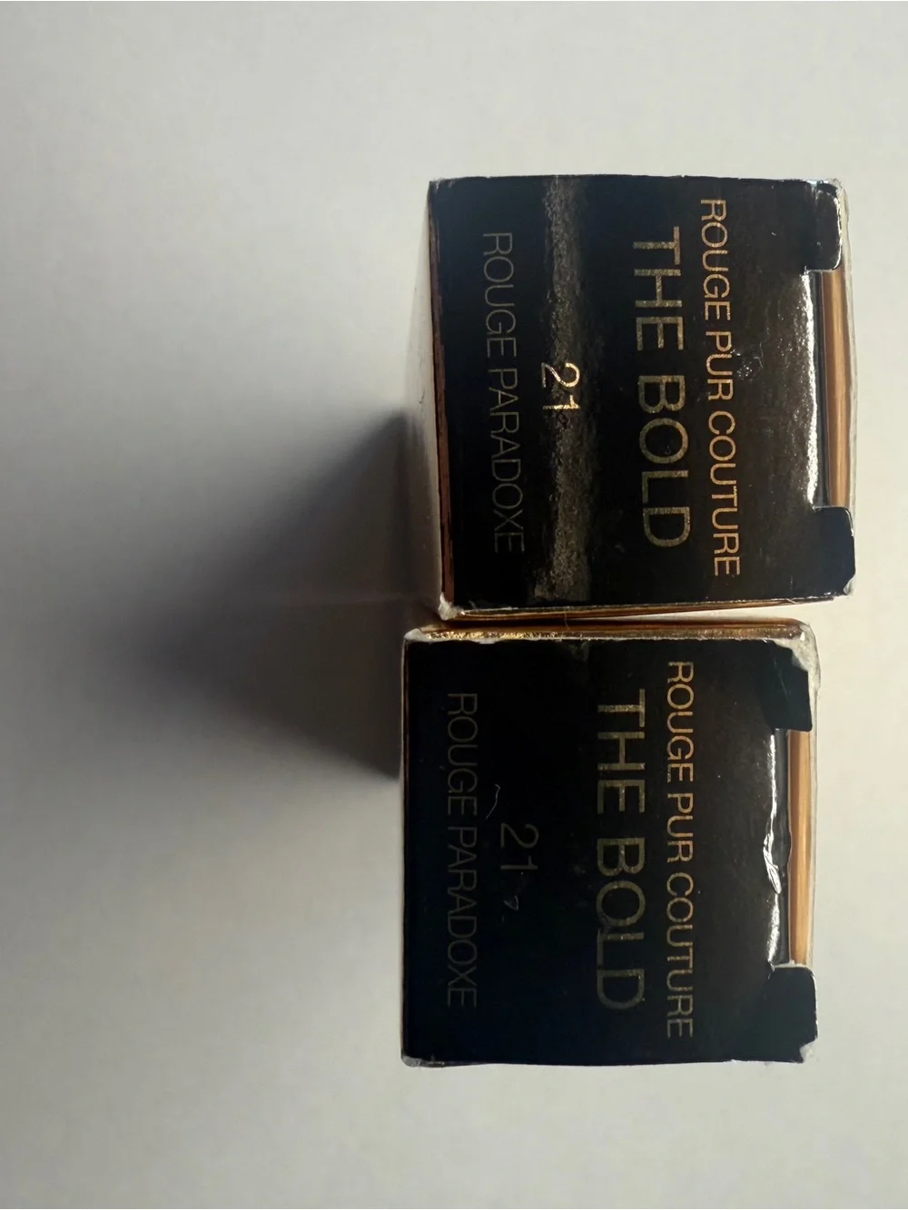 YSL Beauty — The Bold High Pigment Lipstick x2 — Rouge Paradoxe 💄✨